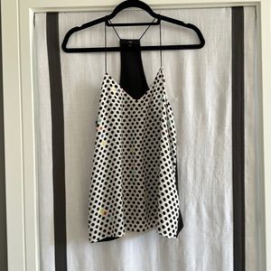 Tibi racer back silk camisole